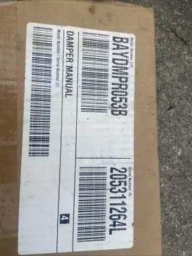 BAYDMPR053B AMERICAN STANDARD Manual Outside Air Damper