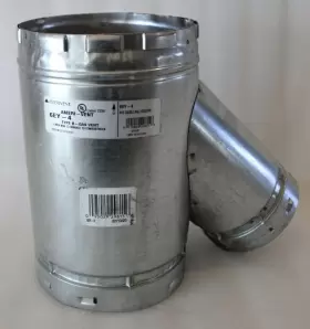 6EY-4 AMERIVENT Reducing Wye Gas Vent Pipe