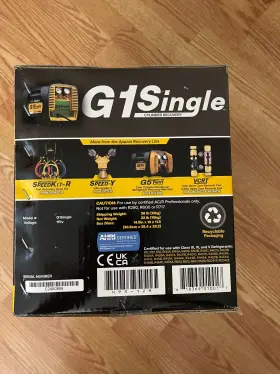 G1SINGLE APPION Refrigerant Recovery