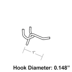 700881 AZAR DISPLAYS Wire Hook
