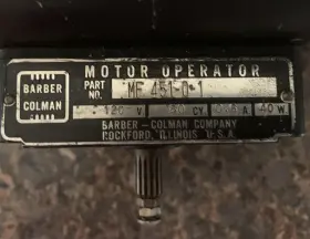 MU-48502-104-1 BARBER COLMAN Motor Operator Cy #3