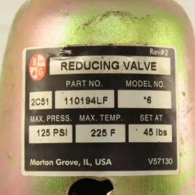 110194LF BELL GOSSETT Set Pressure Reducing Valve Npt #2