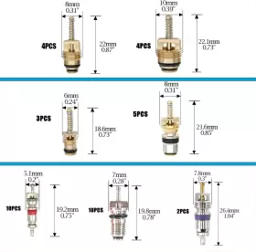 BR-2 BIHYNGAIR Car Air Ac Conditioner Valve Core Kit #2