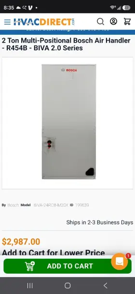 8733965415 BOSCH Positional Air Handler Biva