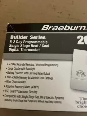 2000NC BRAEBURN Programmable Thermostat #3