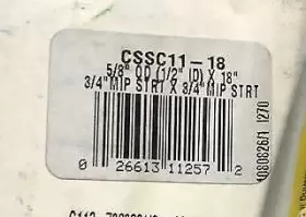 CSSC11-18 BRASSCRAFT Fpt Gas Connector #3