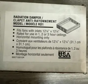 026715124749 BROAN Radiation Damper