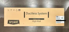 619AHBQ18XA3 BRYANT Ductless Heat Pump High Wall Fan Coil