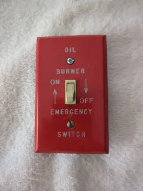 S2271OEM BRYANT Oil Burner Emergency Shut Switch Plate