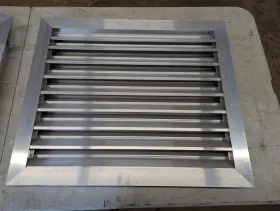 X20.5 BUCKLEY AND ASSOCIATES Hvac Louver Mill Finish Bird Bug