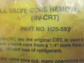 H25-597 C-D Valve Flare Ball Core Removal Tool #3