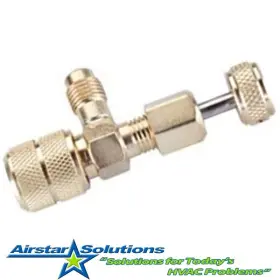 CD2080 C-D VALVE Female Flare Thumbscrew Core Depressor
