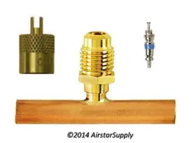 CD5421 C-D VALVE Flare Copper Access Tee Od Tube