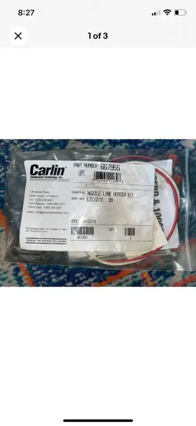 66795S CARLIN Nozzle Line Heater Burners Kit #2