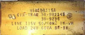 30-BV2145 CARRIER Bryant Furnace Transformer Box #3