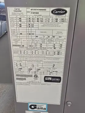48TCDD21A7A6A0A0G0 CARRIER Weathermaker Hvac Unit #3