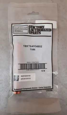 19XT64004602 CARRIER / FACTORY AUTHORIZED PARTS Tube