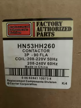 HN53HH260 CARRIER Contactor Coil