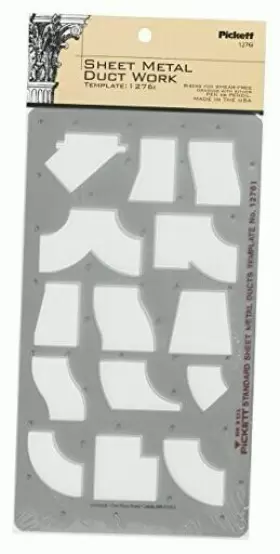 1276I CELL DISTRIBUTORS Pickett Template Sheet Duct