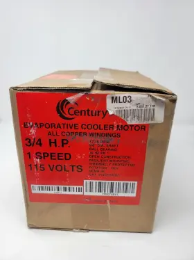 VB2074BV1 CENTURY Evaporative Cooler Motor Rpm Auto Ball