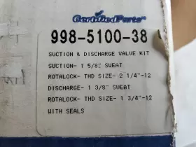 988-5100-38 COPELAND Suction Discharge Valve Seals Kit #2