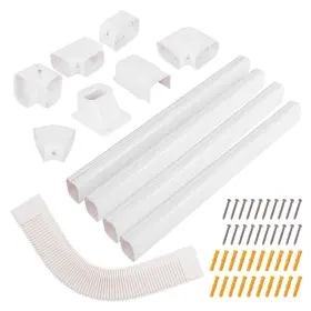 HCST09005 COSTWAY Pvc Mini Split Line Set Cover Flexible Duct