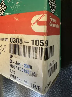 0308-1059 CUMMINS ONAN Air Vanlife Pearl Ms Avail Oil Level