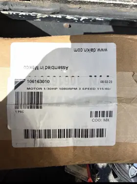106163010 DAIKIN-MCQUAY Motor