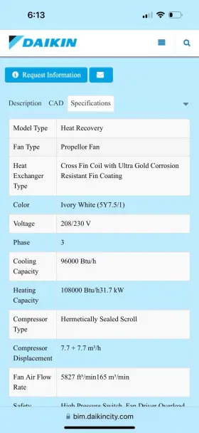 REYQ96TATJU DAIKIN Vrv Iv Heat Recovery Condenser Unit #2
