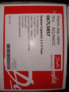067L5856 DANFOSS Thermostatic Thermal Expansion Valve Tons