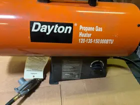 120-135-150 DAYTON Propane Gas Heater Lp #2