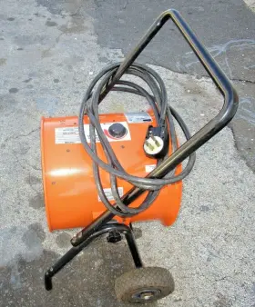 1RKT9A DAYTON Forced Air Salamander Electric Heater #3