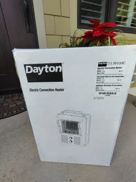 3VU33A DAYTON Electric Convection Heater