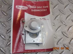 2E246 DAYTON ELECTRIC MFG Snap Disc Fan Thermostat