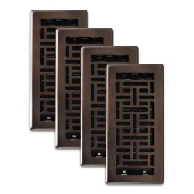 771308029283 DECOR GRATES Oriental Floor Register Finish