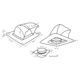 851715001048 DRYERJACK Inovate Roof Vent Neck Mill Finish #3
