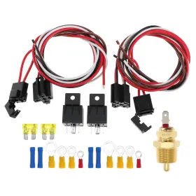 744110696479 DUCPUVE Dual Electric Fan Wiring Thermostat Kit