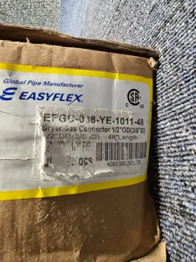 EFGC-038-YE-1011-48 EASYFLEX Dryer Gas Connector #2