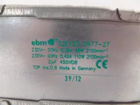G2E133-DN77-27 EBM Centrifugal Cooling Fan #3