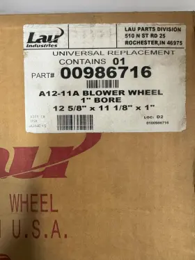 00986716 EDISSON Lau Blower Wheel #3