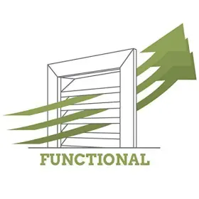 889274473679 EKENA MILLWORK Cathedral Louver Functional Gable #2
