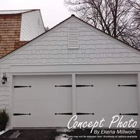 889274473679 EKENA MILLWORK Cathedral Louver Functional Gable #3
