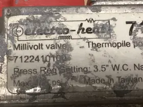 71-502 ELECTO-HEAT Electro Millivolt Gas Valve Mv #2