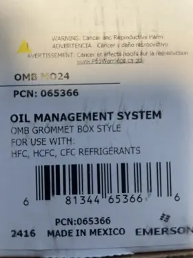 065366 EMERSON Omb Oil Level Control