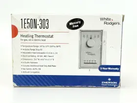 1E50N-303 EMERSON Rodgers Thermostat Heat Vertical
