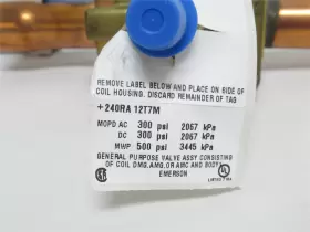 240RA-12T7M EMERSON Box Solenoid Valve Body Coil Odf #3