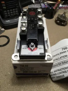 756-50 EMERSON Water Heater Thermostat Limit Manual