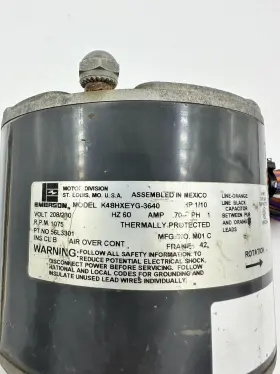 K48HXEYG-3640 EMERSON Motor Rpm #2