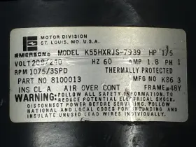 K55HXRJS-7939 EMERSON Icp Motor Comfortmaker Heil
