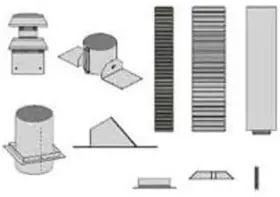 DVVK4FV EMPIRE COMFORT SYSTEMS Vent Vertical Kit